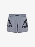 MANTO LOGO DUAL FIGHT SHORTS-grey